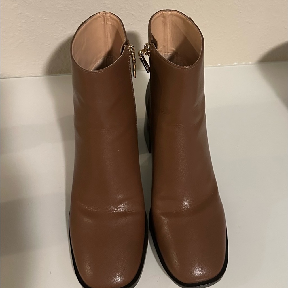 Coach Tan Ankle Booties